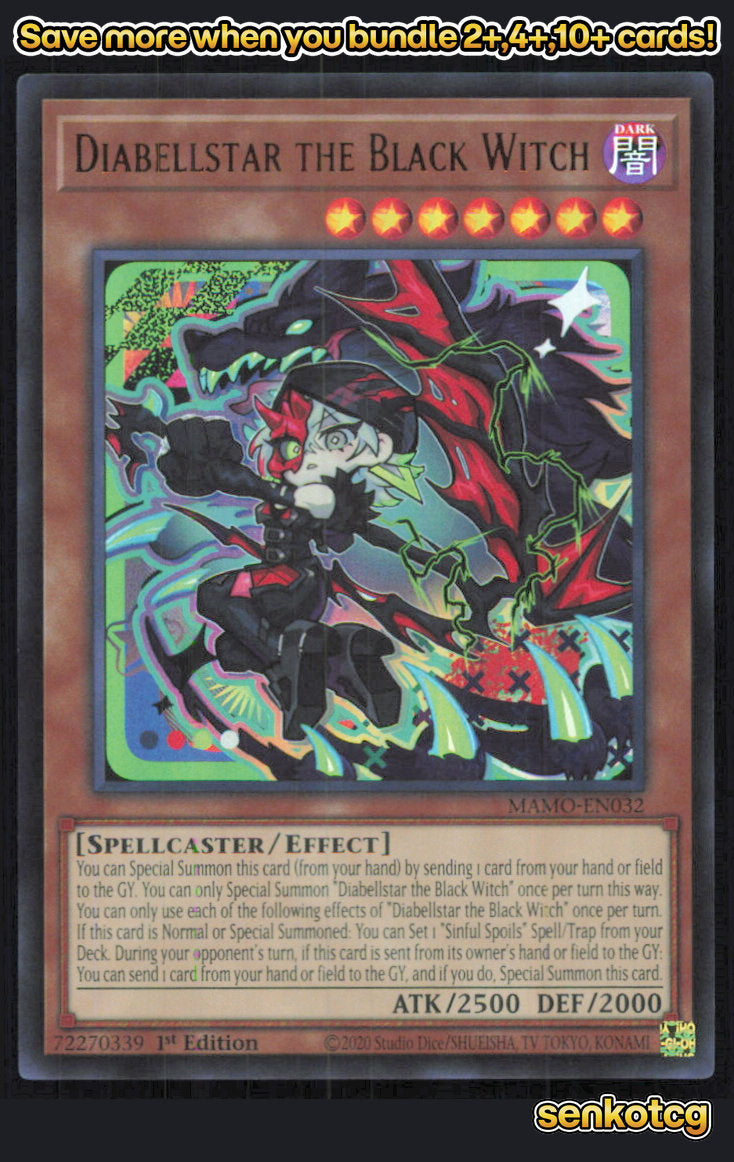 🎴 Diabellstar the Black Witch MAMO-EN032 Ultra Rare