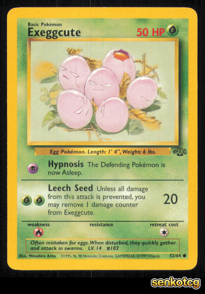 🎴 Exeggcute 52/64 Unlimited Jungle NM 🎨 Arita