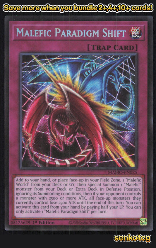 🎴 Malefic Paradigm Shift (Secret Rare) MAMO-EN025 Secret Rare