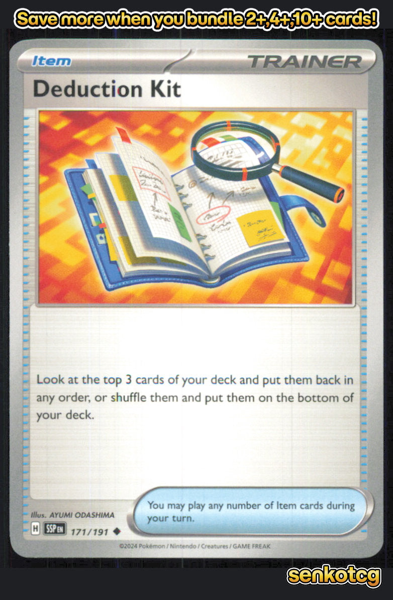 🎴 Deduction Kit 171/191 Uncommon Surging Sparks NM 🎨 ODASHIMA