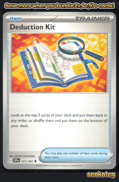 🎴 Deduction Kit 171/191 Uncommon Surging Sparks NM 🎨 ODASHIMA