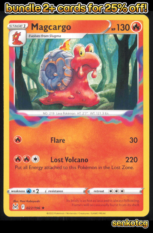 🎴 Magcargo 022/196 Rare Lost Origin NM
