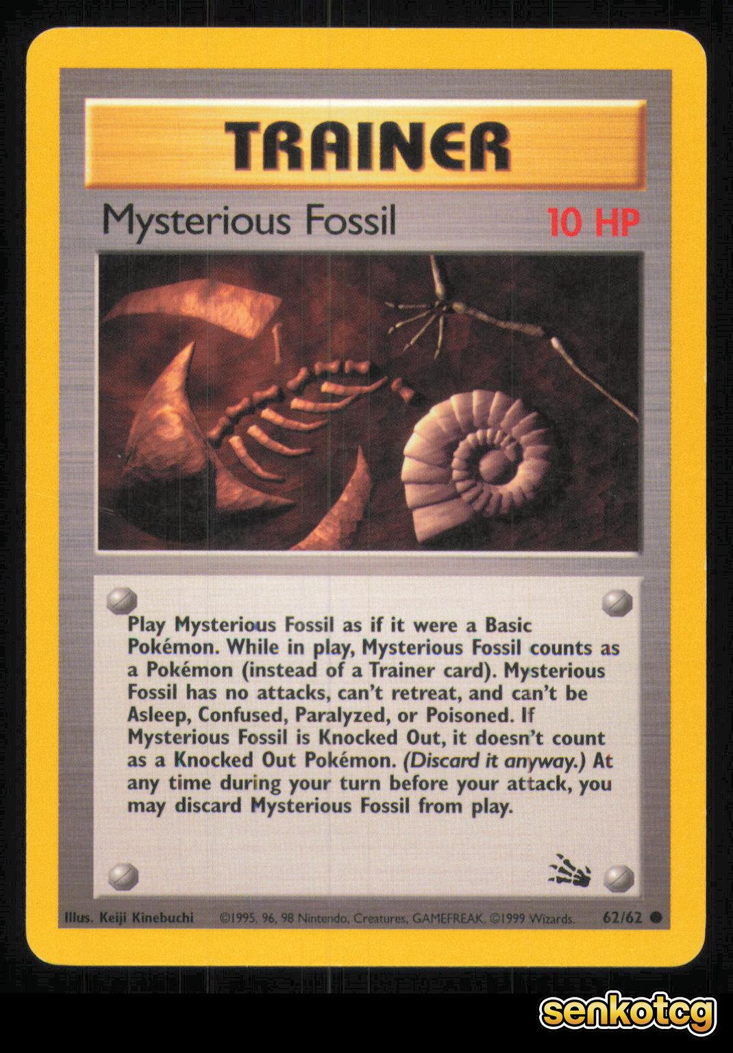 🎴 Mysterious Fossil 62/62 Unlimited Fossil NM 🎨 Kinebuchi