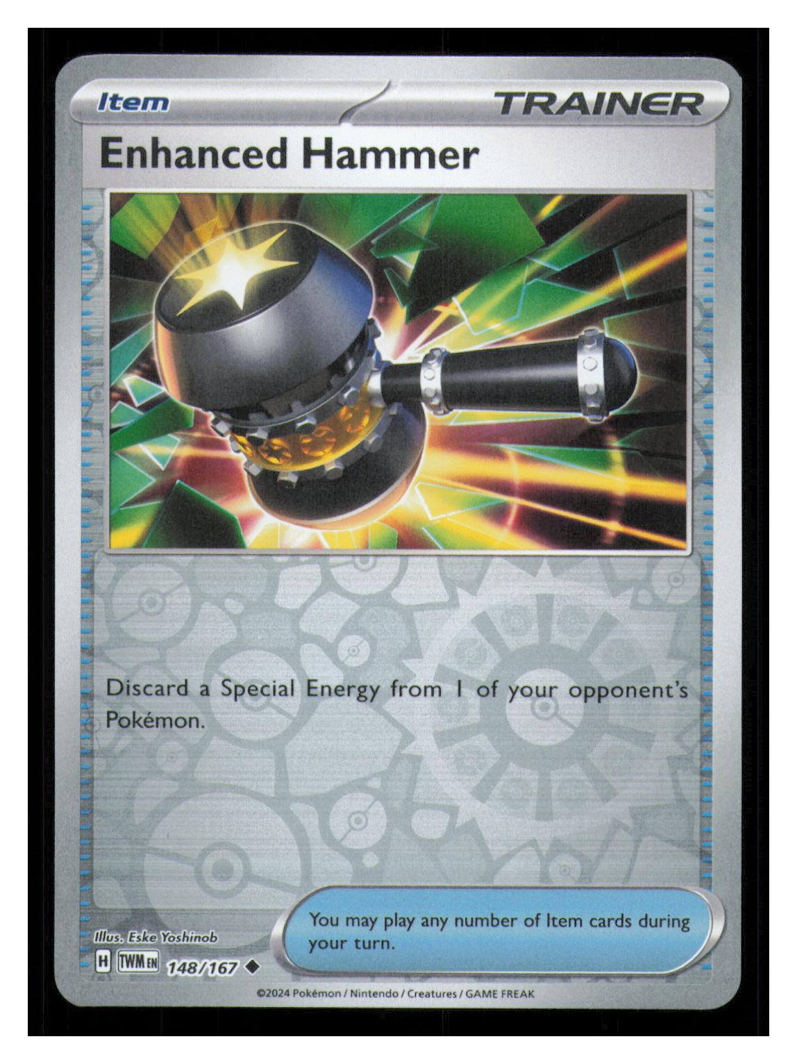 🎴 Enhanced Hammer 148/167 Reverse Holo Twilight Masquerade NM 🎨 Yoshinob