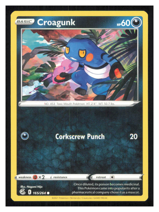 🎴 Croagunk 165/264 Common Fusion Strike NM