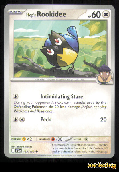 🎴 Hop's Rookidee 133/159 Journey Together NM 🎨 Mizuno