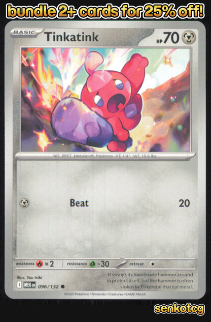 🎴 Tinkatink 096/132 Common Mega Evolution NM
