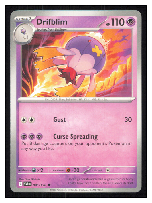 🎴 Drifblim 090/198 Uncommon Scarlet & Violet NM