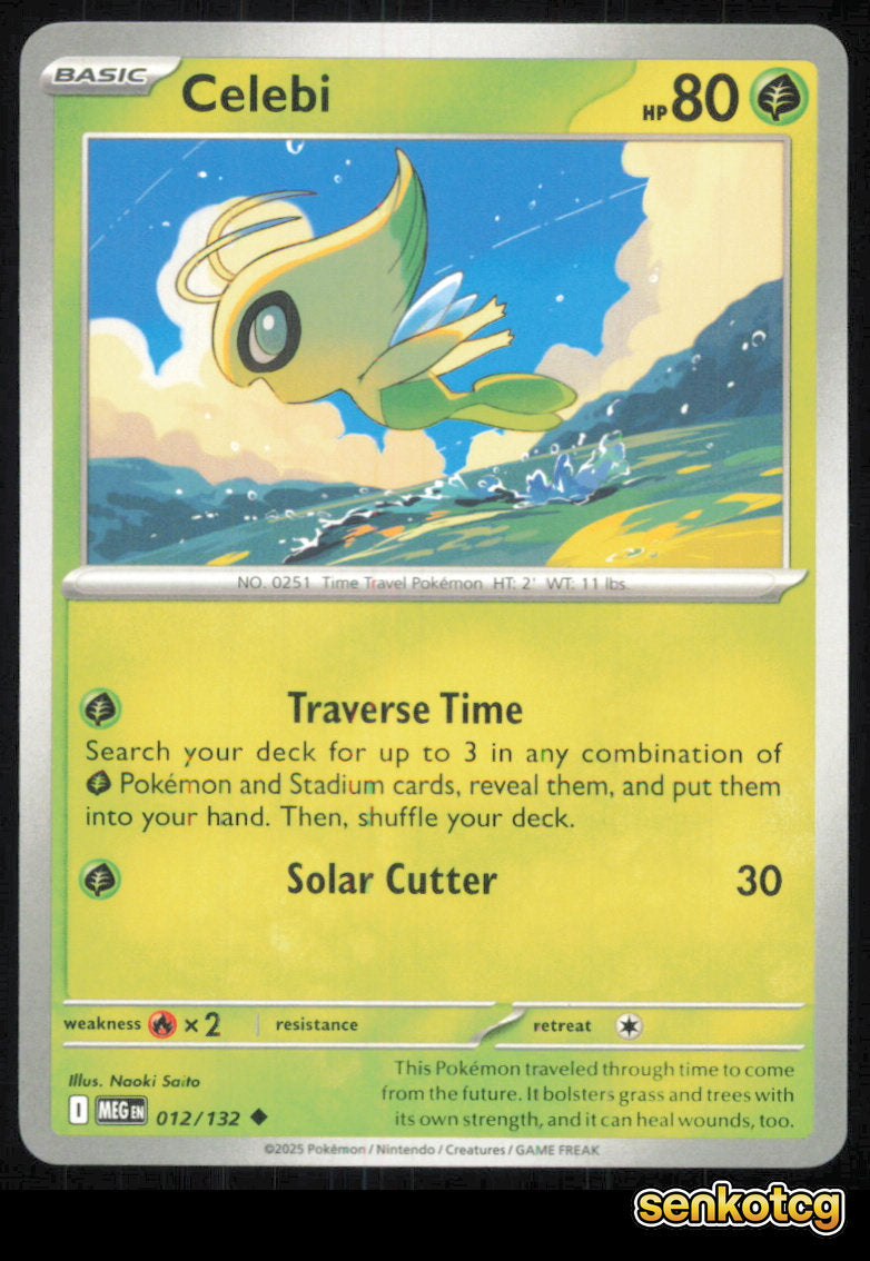 🎴 Celebi 012/132 Uncommon Mega Evolution NM