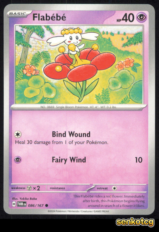 🎴 Flabebe 086/167 Common Twilight Masquerade NM
