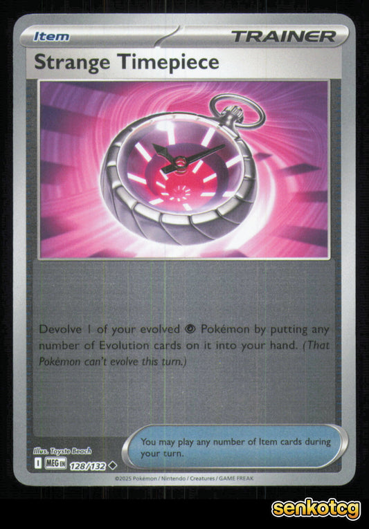 🎴 Strange Timepiece 128/132 Reverse Holo Mega Evolution NM 🎨 Beach