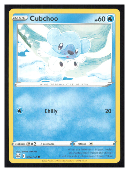 🎴 Cubchoo 042/172 Common Brilliant Stars NM