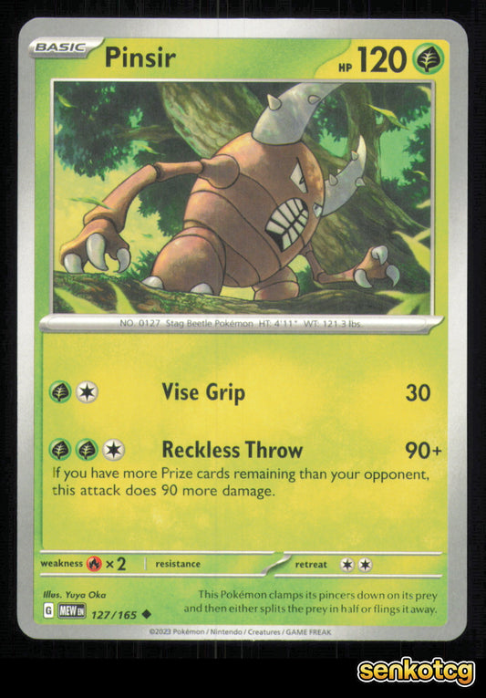 🎴 Pinsir 127/165 151 NM 🎨 Oka