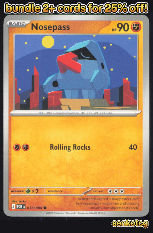 🎴 Nosepass 037/088 Common Perfect Order NM 🎨 Jerky