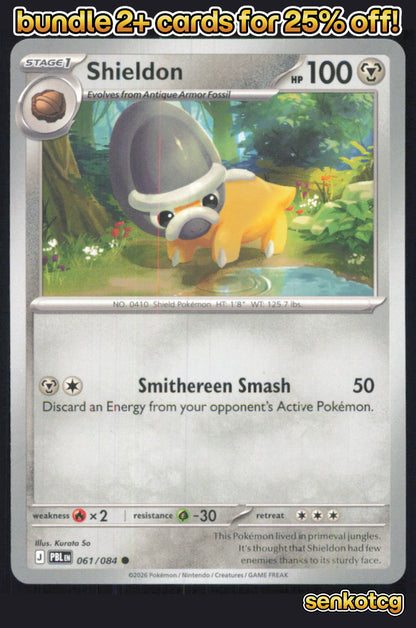 🎴 Shieldon 061/084 Common Pitch Black NM 🎨 So