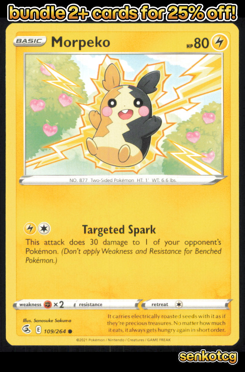 🎴 Morpeko 109/264 Common Fusion Strike NM