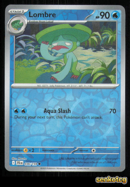 🎴 Lombre 036/159 Reverse Holo Journey Together NM 🎨 Mousho