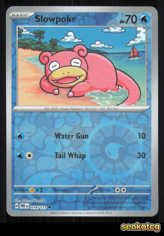 🎴 Slowpoke 018/131 Reverse Holo Prismatic Evolutions NM 🎨 Yoshida