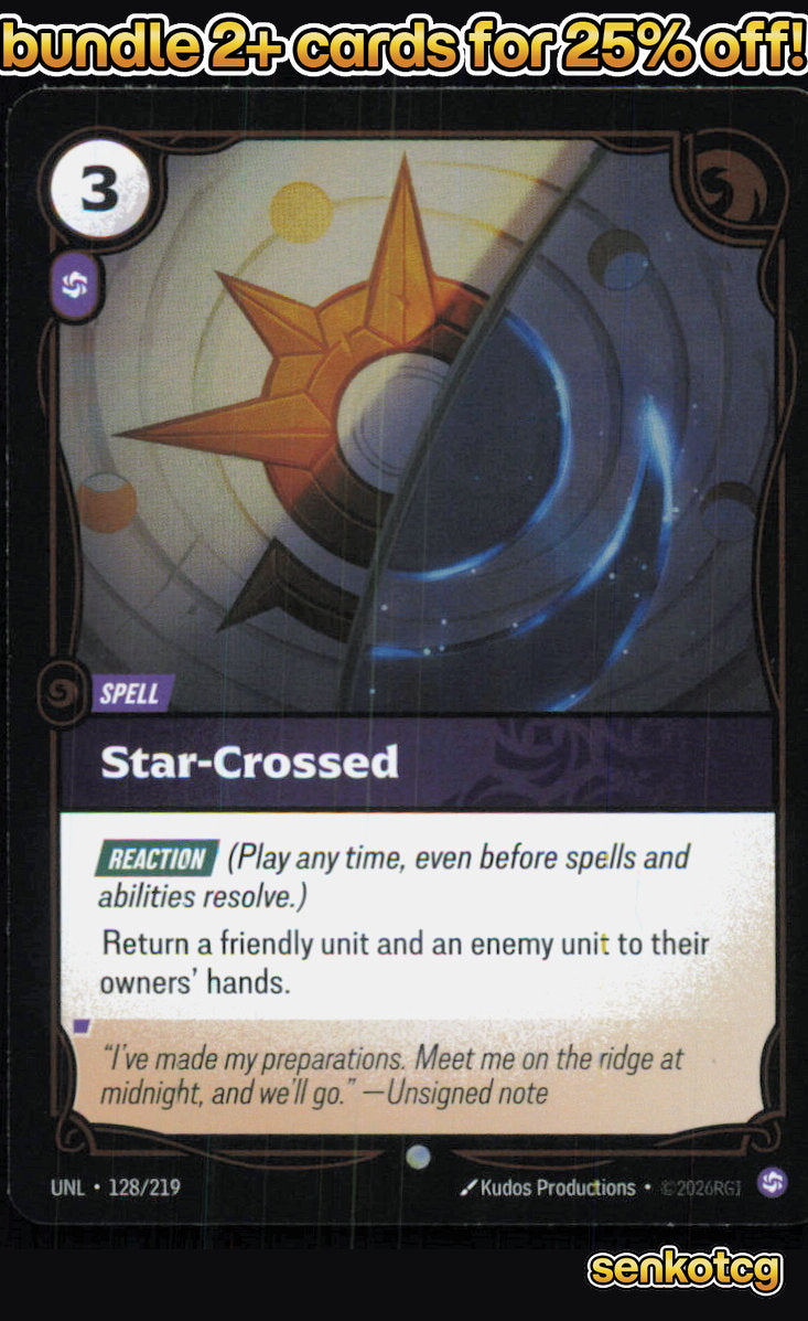 🎴 Star-Crossed 128/219 Common Foil Unleashed NM