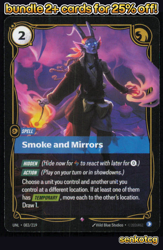 🎴 Smoke and Mirrors 083/219 Rare Foil Unleashed NM