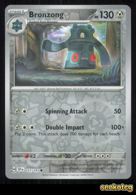 🎴 Bronzong 127/191 Reverse Holo Surging Sparks NM 🎨 kawayoo