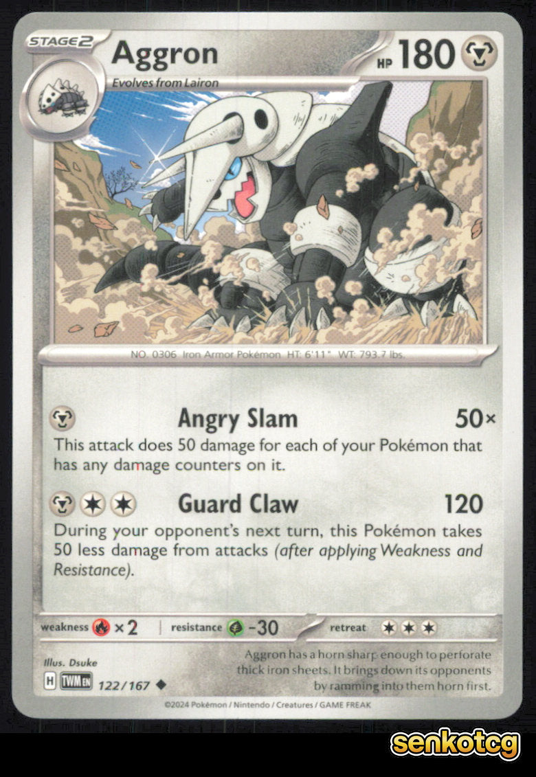 🎴 Aggron 122/167 Uncommon Twilight Masquerade NM