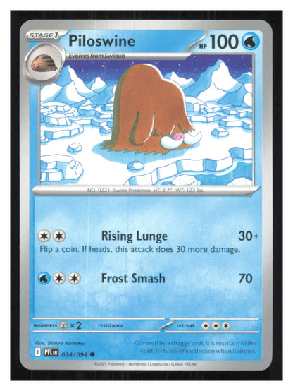 🎴 Piloswine 024/094 Common PFL Phantasmal Flames NM