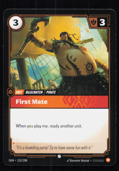 🎴 First Mate 132/298 Common OGN Origins NM