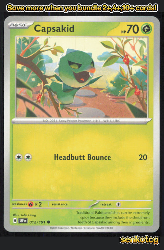 🎴 Capsakid 012/191 Common Surging Sparks NM 🎨 Hang