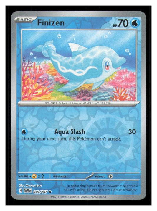 🎴 Finizen 059/167 Reverse Holo Twilight Masquerade NM 🎨 Sato
