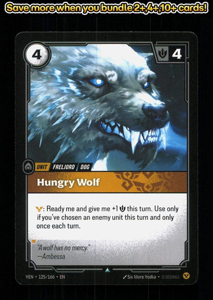 🎴 Hungry Wolf 125/166 Uncommon Vendetta NM 🎨 Vodka