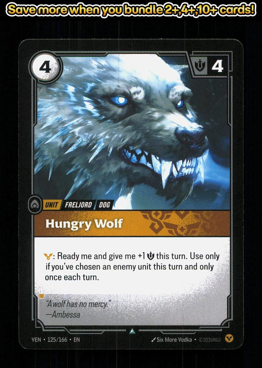 🎴 Hungry Wolf 125/166 Uncommon Vendetta NM 🎨 Vodka