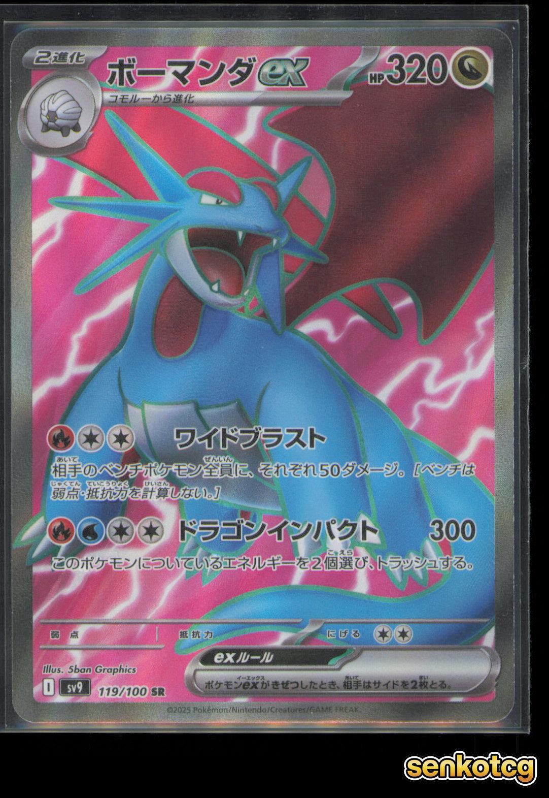 🎴 Salamence EX 119/100 Battle Partners NM 🎨 Graphics
