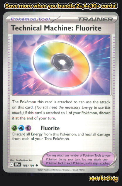 🎴 Technical Machine: Fluorite 188/191 Uncommon Surging Sparks NM 🎨 Inc.