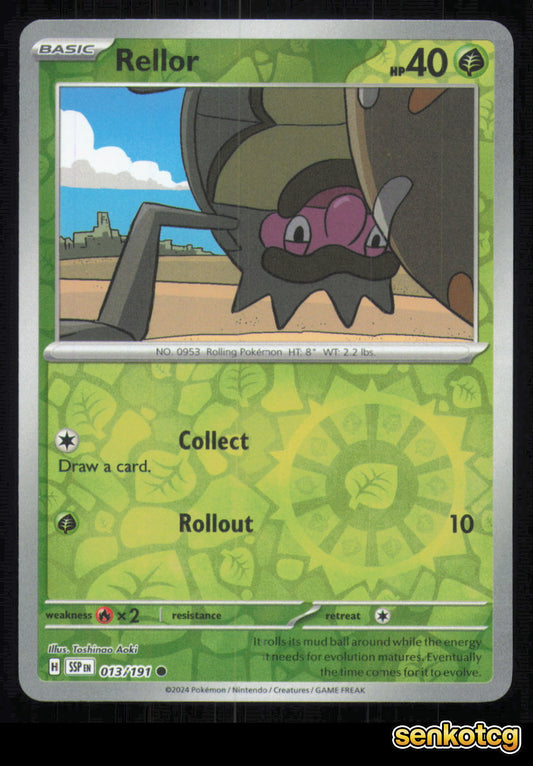 🎴 Rellor 013/191 Reverse Holo Surging Sparks NM 🎨 Aoki