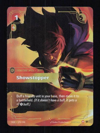 🎴 Showstopper 270/298 Epic Foil OGN Origins NM