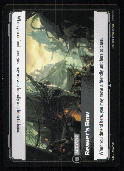 🎴 Reaver's Row 285/298 Uncommon OGN Origins NM