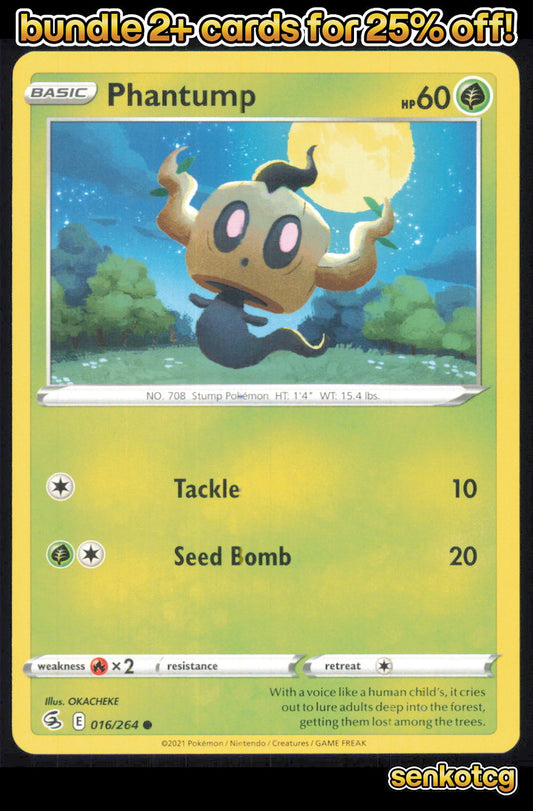 🎴 Phantump 016/264 Common Fusion Strike NM
