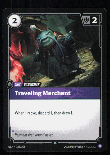 🎴 Traveling Merchant 185/298 Uncommon OGN Origins NM