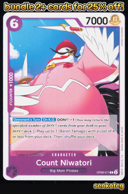 🎴 Count Niwatori OP08-071 Common Two Legends NM