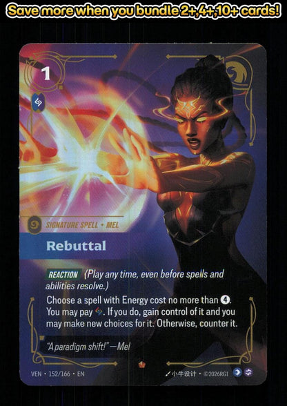 🎴 Rebuttal 152/166 Epic Foil Vendetta NM 🎨