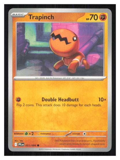 🎴 Trapinch 051/094 Common PFL Phantasmal Flames NM