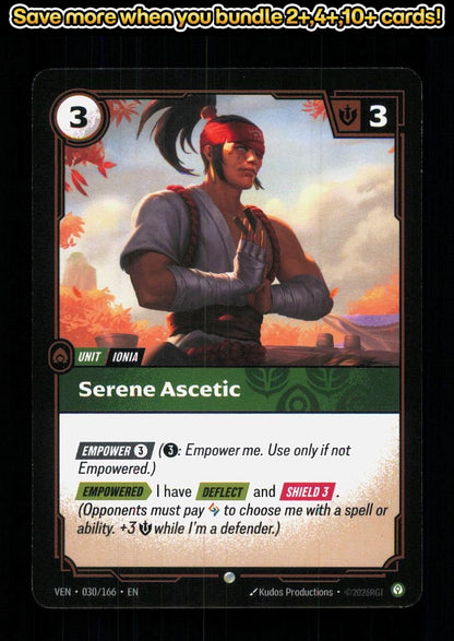 🎴 Serene Ascetic 030/166 Common Vendetta NM 🎨 Productions