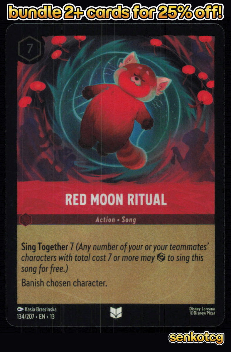 🎴 Red Moon Ritual 134/204 Uncommon Cold Foil Attack of the Vine! NM