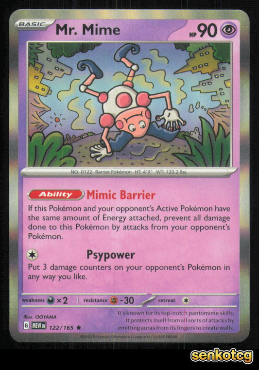 🎴 Mr. Mime 122/165 151 NM 🎨 OOYAMA
