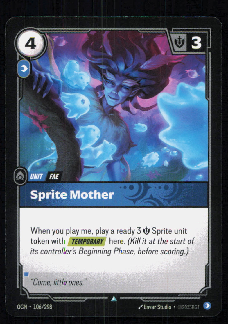 🎴 Sprite Mother 106/298 Uncommon OGN Origins NM