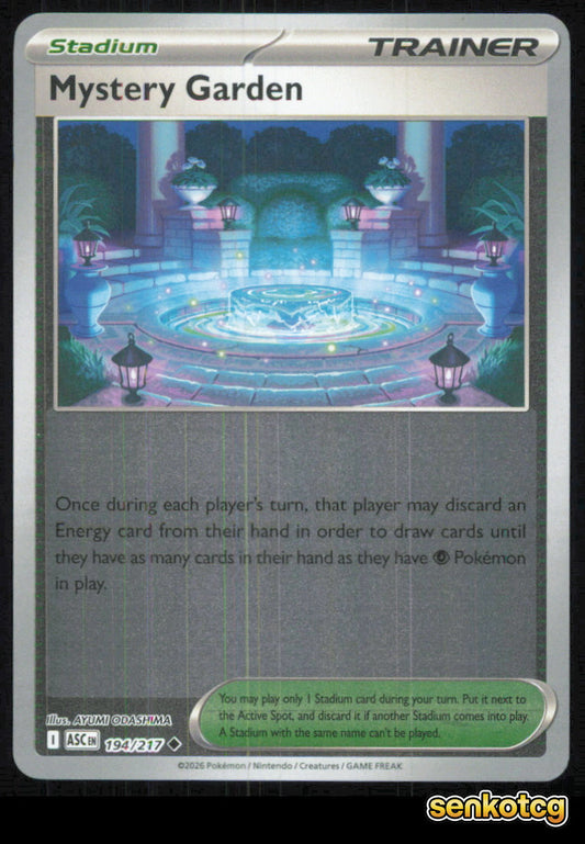 🎴 Mystery Garden 194/217 Uncommon Reverse Holo Ascended Heroes NM