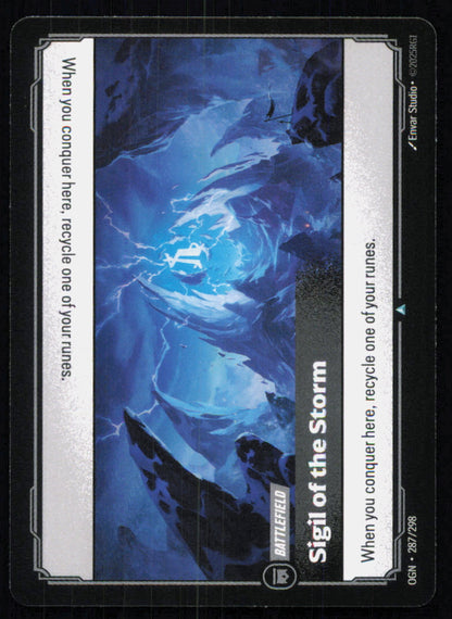 🎴 Sigil of the Storm 287/298 Uncommon OGN Origins NM