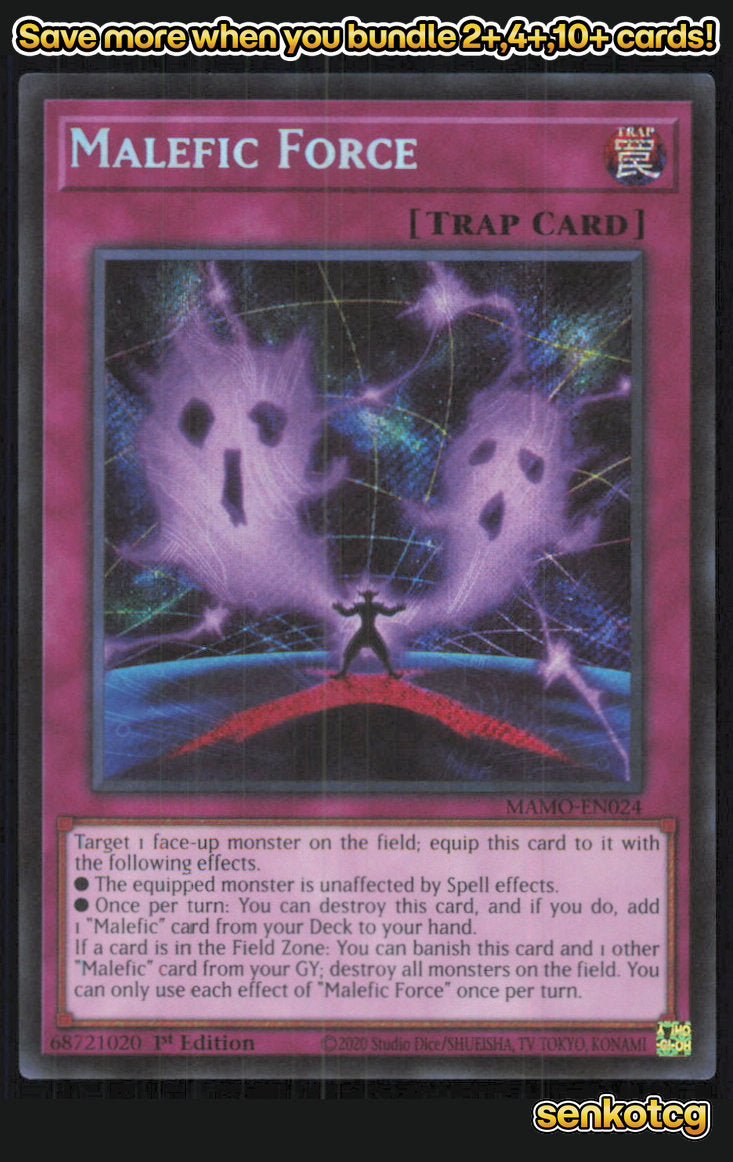 🎴 Malefic Force (Secret Rare) MAMO-EN024 Secret Rare