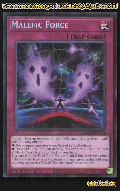 🎴 Malefic Force (Secret Rare) MAMO-EN024 Secret Rare